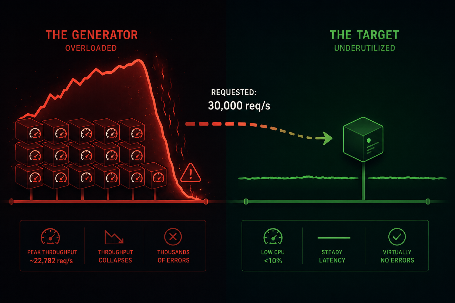 When the Load Generator Becomes the Bottleneck
